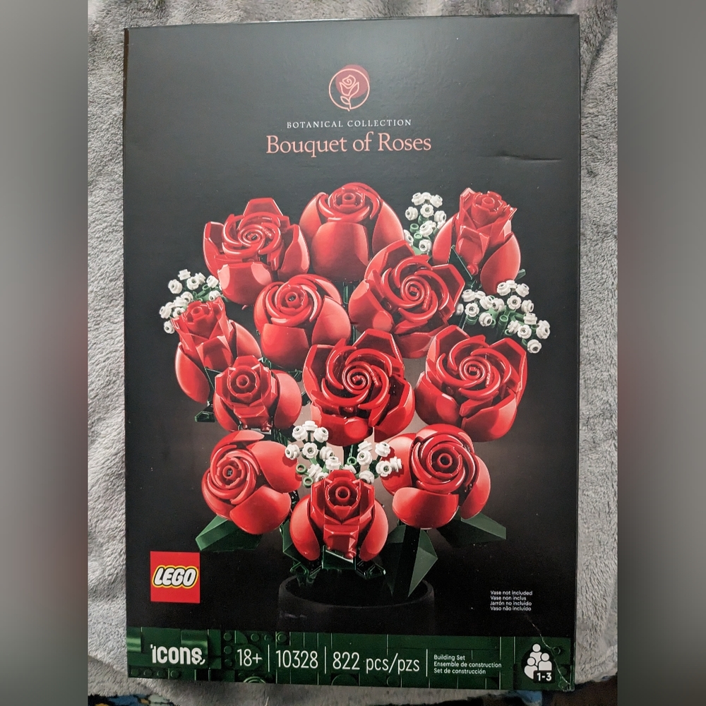 Lego 10328 Flower Bouquet of Roses New Released 2024 (Limited Quantity)